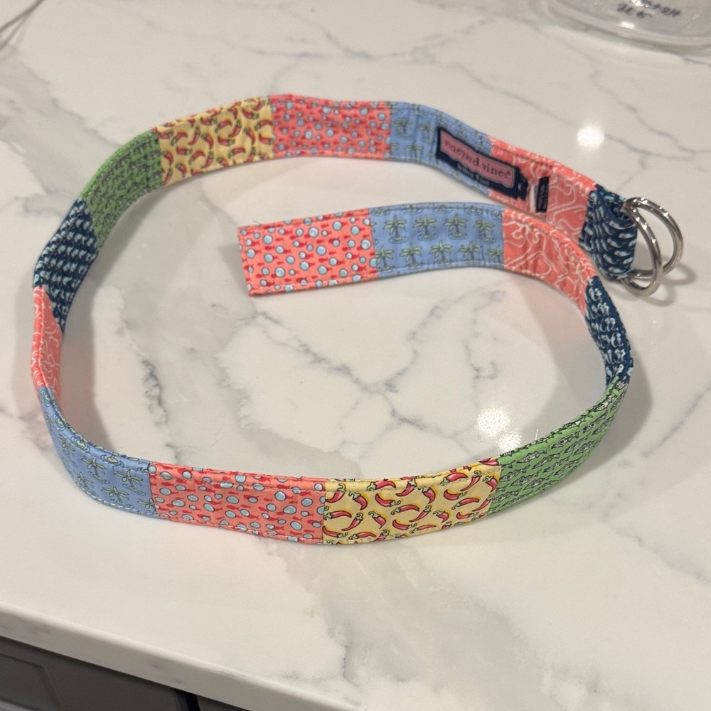 Vineyard vines patchwork belt size medium